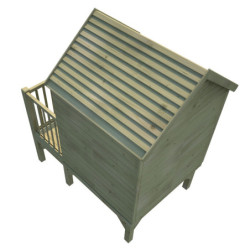 Cabane de jeux en bois traité sur pilotis Winny 123x169x158cm SOULET