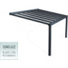 Stockholm pergola aluminium gris 350x515cm avec stores - Palram - Canopia
