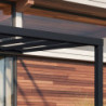Stockholm pergola aluminium gris 350x590cm avec stores - Palram - Canopia
