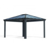 Pergola  Dallas 4300 de Canopia by Palram an aluminium et polycarbonate+LEDS