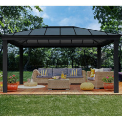 Pergola  Dallas 4900 de Canopia by Palram an aluminium et polycarbonate+LEDS
