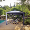 Pergola  Dallas 4900 de Canopia by Palram an aluminium et polycarbonate+LEDS