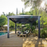 Pergola  Dallas 4900 de Canopia by Palram an aluminium et polycarbonate+LEDS