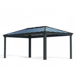 Pergola  Dallas 6100 de Canopia by Palram an aluminium et polycarbonate+LEDS