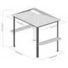 Abri barbecue Ventura en aluminium et acier - 3,98m² - SOJAG