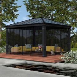 Set de moustiquaires en polyester pour pergola Dallas 4300 Palram - Canopia