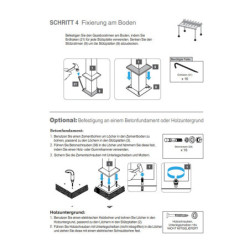 Pergola en alu marron et toile réglable 350x350cm Florida - Paragon