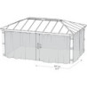 Set de moustiquaires en polyester pour pergola Dallas 6100 - Palram - Canopia