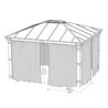 Ensemble de rideaux pour pergolas Dallas 4300 de 15,5m² - Palram - Canopia