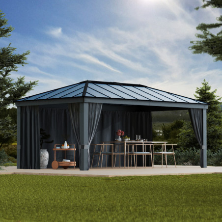 Ensemble de rideaux pour pergolas Dallas 6100 de 22m² - Palram - Canopia