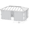 Ensemble de rideaux pour pergolas Dallas 6100 de 22m² - Palram - Canopia