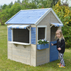 Cabane de jeux en bois pour enfants 120x120x155cm Delfin Wendi Toys