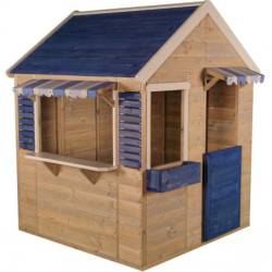 Cabane de jeux en bois pour enfants 120x120x155cm Delfin Wendi Toys