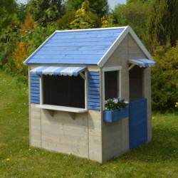 Cabane de jeux en bois pour enfants 120x120x155cm Delfin Wendi Toys