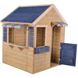 Cabane de jeux en bois pour enfants 120x120x155cm Delfin Wendi Toys