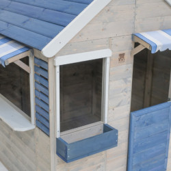 Cabane de jeux en bois pour enfants 120x120x155cm Delfin Wendi Toys