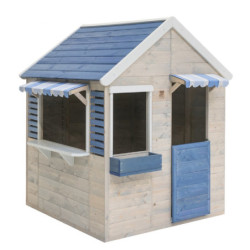 Cabane de jeux en bois pour enfants 120x120x155cm Delfin Wendi Toys