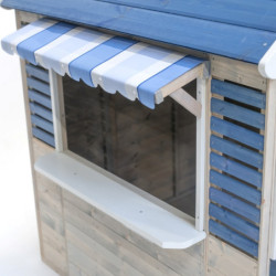 Cabane de jeux en bois pour enfants 120x120x155cm Delfin Wendi Toys