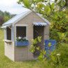 Cabane de jeux en bois pour enfants 120x120x155cm Delfin Wendi Toys