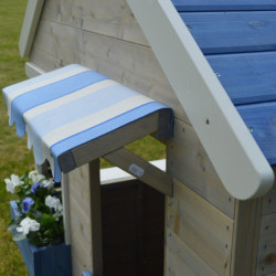 Cabane de jeux en bois pour enfants 120x120x155cm Delfin Wendi Toys