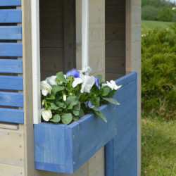 Cabane de jeux en bois pour enfants 120x120x155cm Delfin Wendi Toys