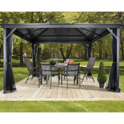 Tonnelle de jardin Ventura 296x423cm en aluminium thermolaqué – SOJAG