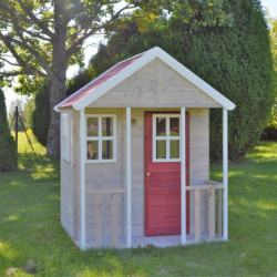 Cabane de jeux en bois pour enfants 120x120x155cm Fuchs de Wendi Toys