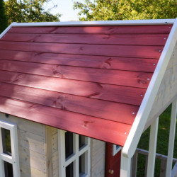 Cabane de jeux en bois pour enfants 120x120x155cm Fuchs de Wendi Toys