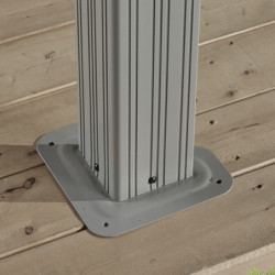 Tonnelle Messina 363x483cm en aluminium laqué champagne - SOJAG