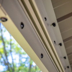 Tonnelle Messina 363x483cm en aluminium laqué champagne - SOJAG