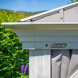 Tonnelle Messina 363x483cm en aluminium laqué champagne - SOJAG