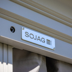 Tonnelle Messina 363x483cm en aluminium laqué champagne - SOJAG