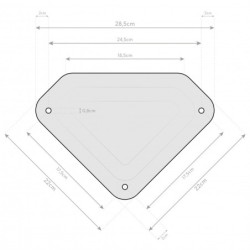 Tonnelle Messina 363x483cm en aluminium laqué champagne - SOJAG