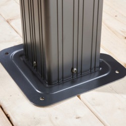 Tonnelle Messina 363x598cm en aluminium anthracite - SOJAG