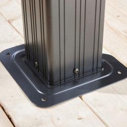 Tonnelle Mykonos 299x425cm en aluminium anthracite - SOJAG