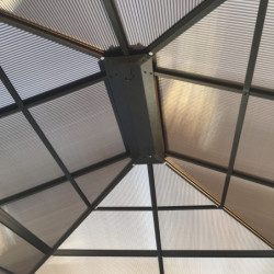 Jardin d’hiver Castel 362x298cm aluminium et polycarbonate SOJAG