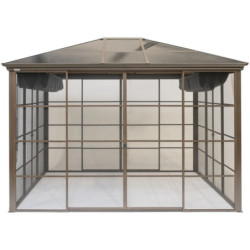 Jardin d’hiver Castel 362x298cm aluminium et polycarbonate SOJAG