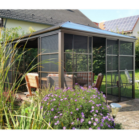 Jardin d’hiver Castel 362x427cm aluminium et polycarbonate SOJAG