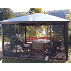 Jardin d’hiver Castel 362x427cm aluminium et polycarbonate SOJAG