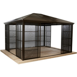 Jardin d’hiver Castel 362x427cm aluminium et polycarbonate SOJAG