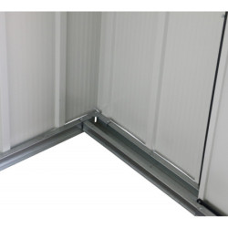 Abri en métal anthracite Colussus 9,72m² - parois hautes DURAMAX