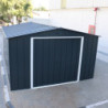 Abri en métal anthracite Colussus 11,69m² - Parois hautes DURAMAX
