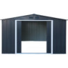 Abri en métal anthracite Colussus 11,69m² - Parois hautes DURAMAX