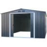Abri en métal anthracite Colussus 11,69m² - Parois hautes DURAMAX