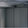 Abri en métal anthracite Colussus 11,69m² - Parois hautes DURAMAX