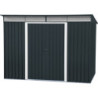 Abri en métal anthracite avec Skylight 4,84m² DURAMAX