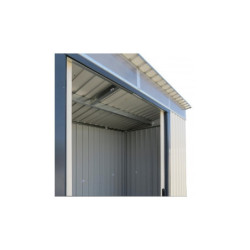 Abri en métal anthracite avec Skylight 4,84m² DURAMAX