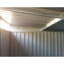 Abri en métal anthracite avec Skylight 4,84m² DURAMAX
