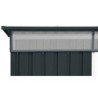 Abri en métal anthracite avec Skylight 4,84m² DURAMAX