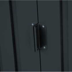 Abri en métal anthracite avec Skylight 4,84m² DURAMAX